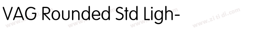 VAG Rounded Std Ligh字体转换